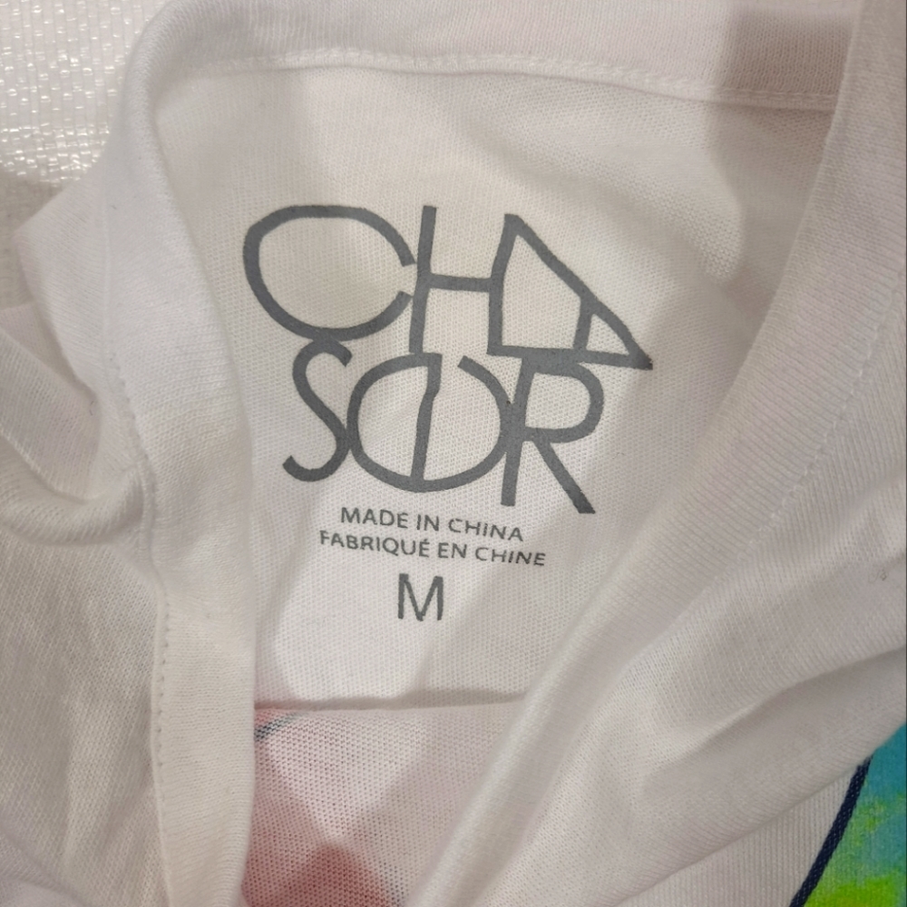 Chaser White Rainbow Peace Logo Short Sleeve T-shirt - Picture 2 of 4